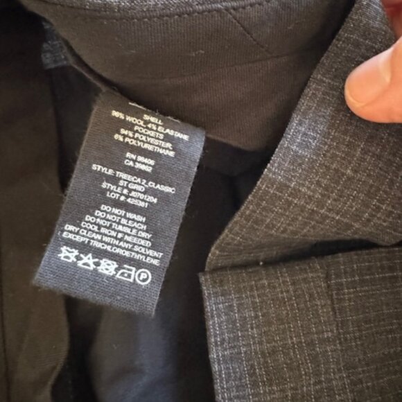 Theory Dark Grey Wool Mini Houndstooth Treeca Pant in Size 8 - Picture 8 of 9